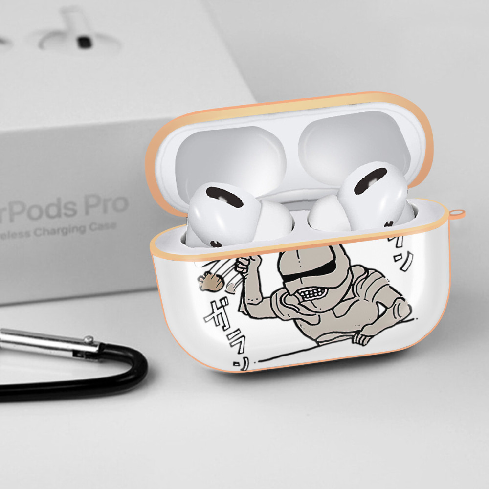 ちいかわ 労働の鎧さん Chii-kawa Mr. Armor of Labor 【AirPods Pro用】ハードシェル保護ケース｜耐衝撃・防指紋・カラビナ付き商品仕様