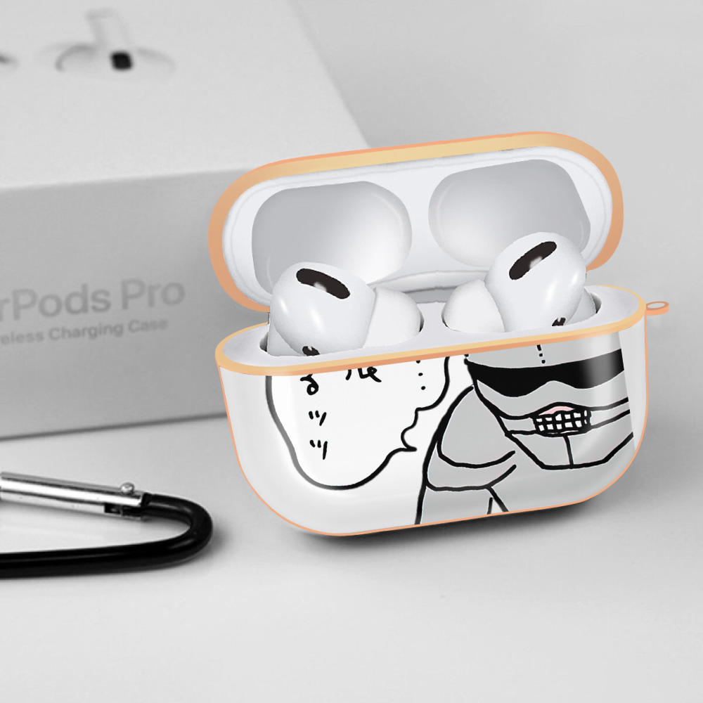 ちいかわ 労働の鎧さん Chii-kawa Mr. Armor of Labor 【AirPods Pro用】ハードシェル保護ケース｜耐衝撃・防指紋・カラビナ付き商品仕様
