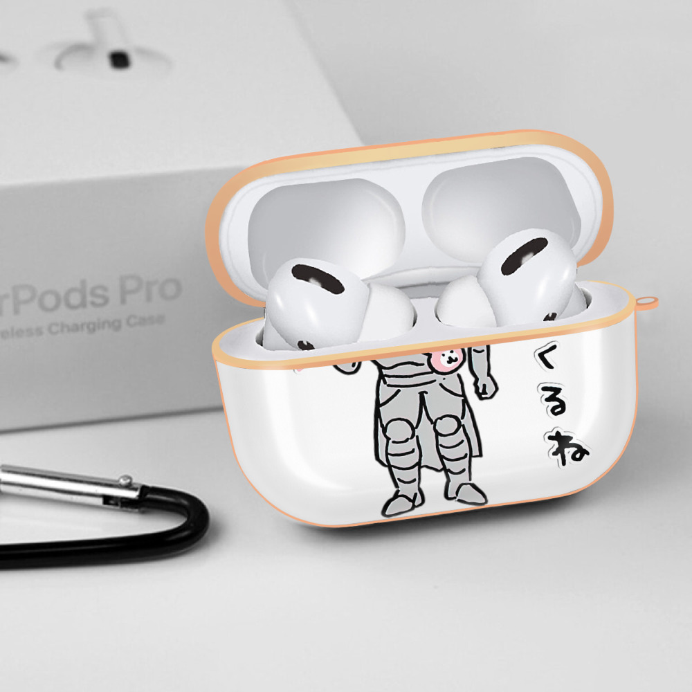 ちいかわ 労働の鎧さん Chii-kawa Mr. Armor of Labor 【AirPods Pro用】ハードシェル保護ケース｜耐衝撃・防指紋・カラビナ付き商品仕様