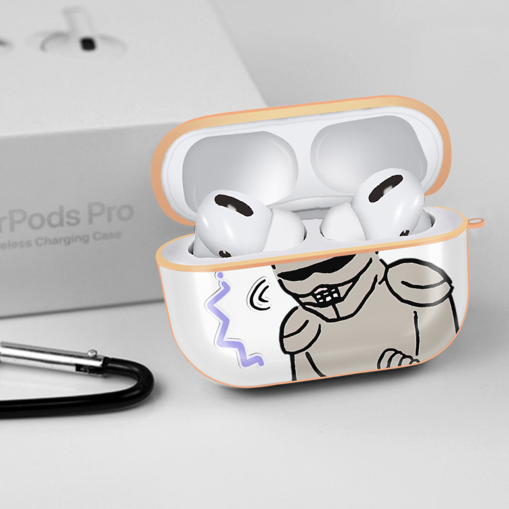 ちいかわ 労働の鎧さん Chii-kawa Mr. Armor of Labor 【AirPods Pro用】ハードシェル保護ケース｜耐衝撃・防指紋・カラビナ付き商品仕様