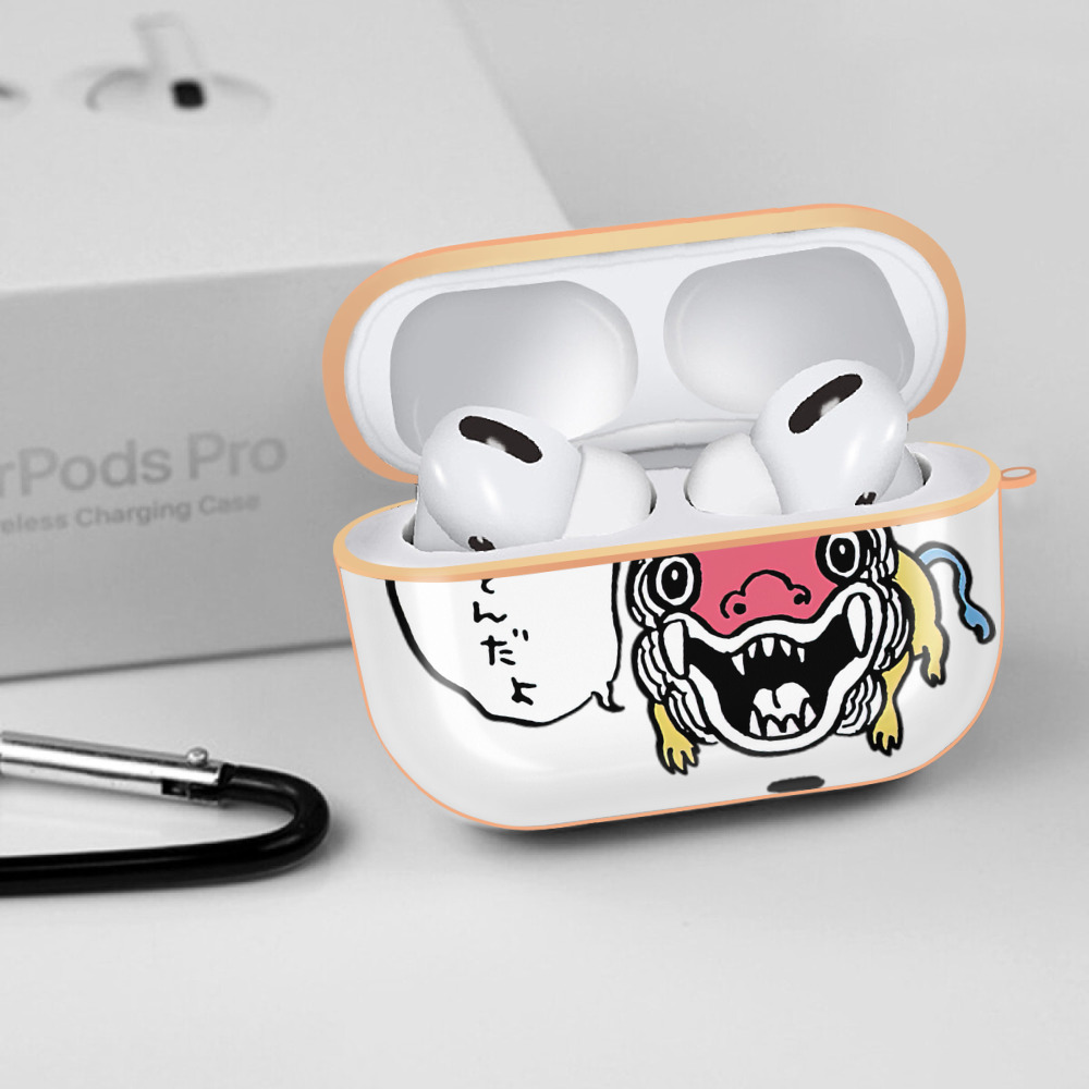 ちいかわ でかつよ Chii-kawa Dekatsuyo 【AirPods Pro用】ハードシェル保護ケース｜耐衝撃・防指紋・カラビナ付き商品仕様